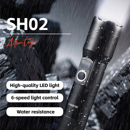 AIGO SH02 Power Display Flashlight